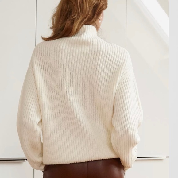 New Aritzia Wilfred Montpellier Turtleneck Merino Wool Knit Sweater Casual Sz2XS - Picture 5 of 9